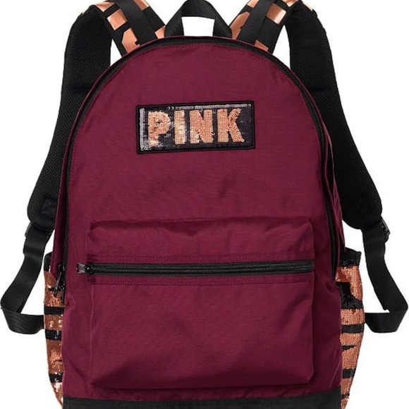 PINK Victoria's Secret Handbags - PINK Victoria’s Secret Backpack Maroon